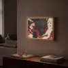 Krijger - Draak - Zwart - Rood - Rook Light Box met batterij (Wandlamp) middel -sfeer1