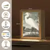Reiger - Planten - Wolken - Wit Light Box met kabel (Tafellamp) klein -USP_NL