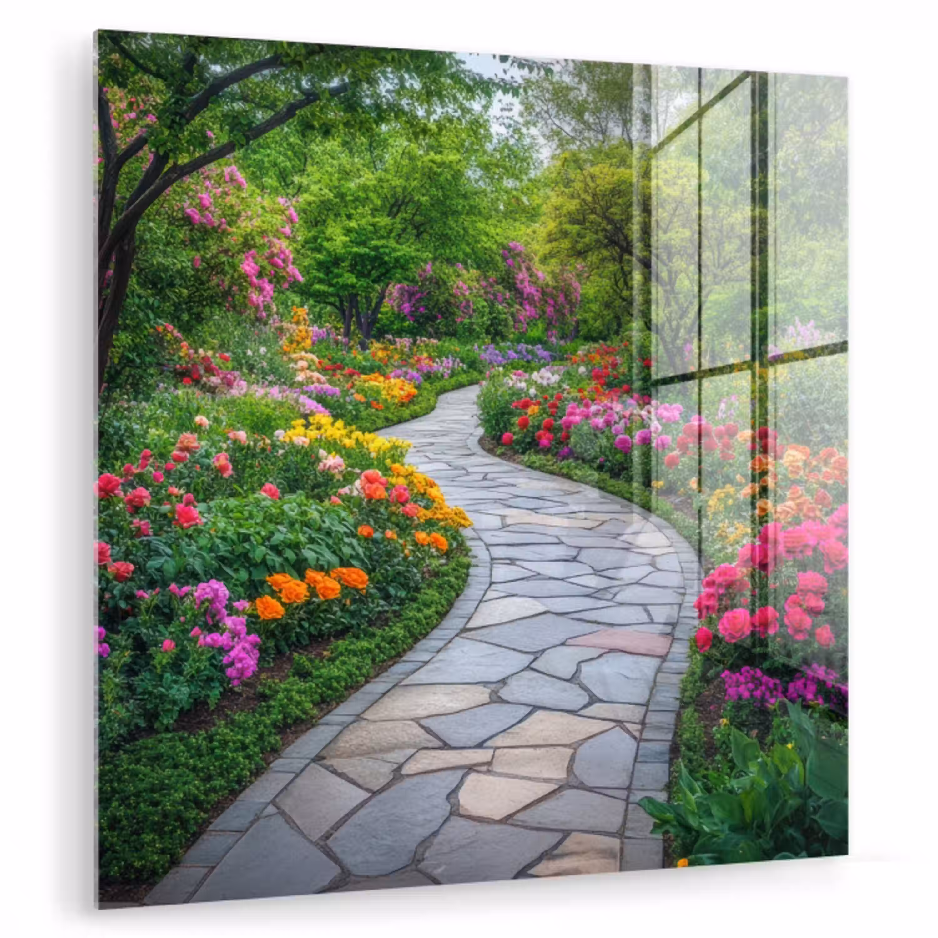 Park - Bloemen - Tuin plexiglas 5mm klein -zzzproduct_nieuw