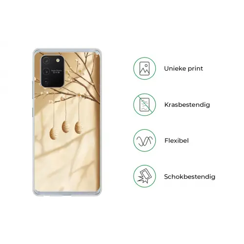 Beige - Paastak - Eieren Telefoonhoesje Samsung Galaxy S10 Lite klein -specsS10Lite