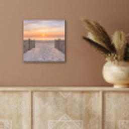 Zonsondergang - Strand - Zand aluminium wit klein -sfeer4
