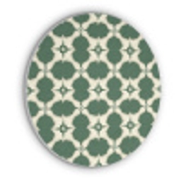 Tegel - Klassiek - Groen Akoestische PET Vilt - Rond klein 838 -3d