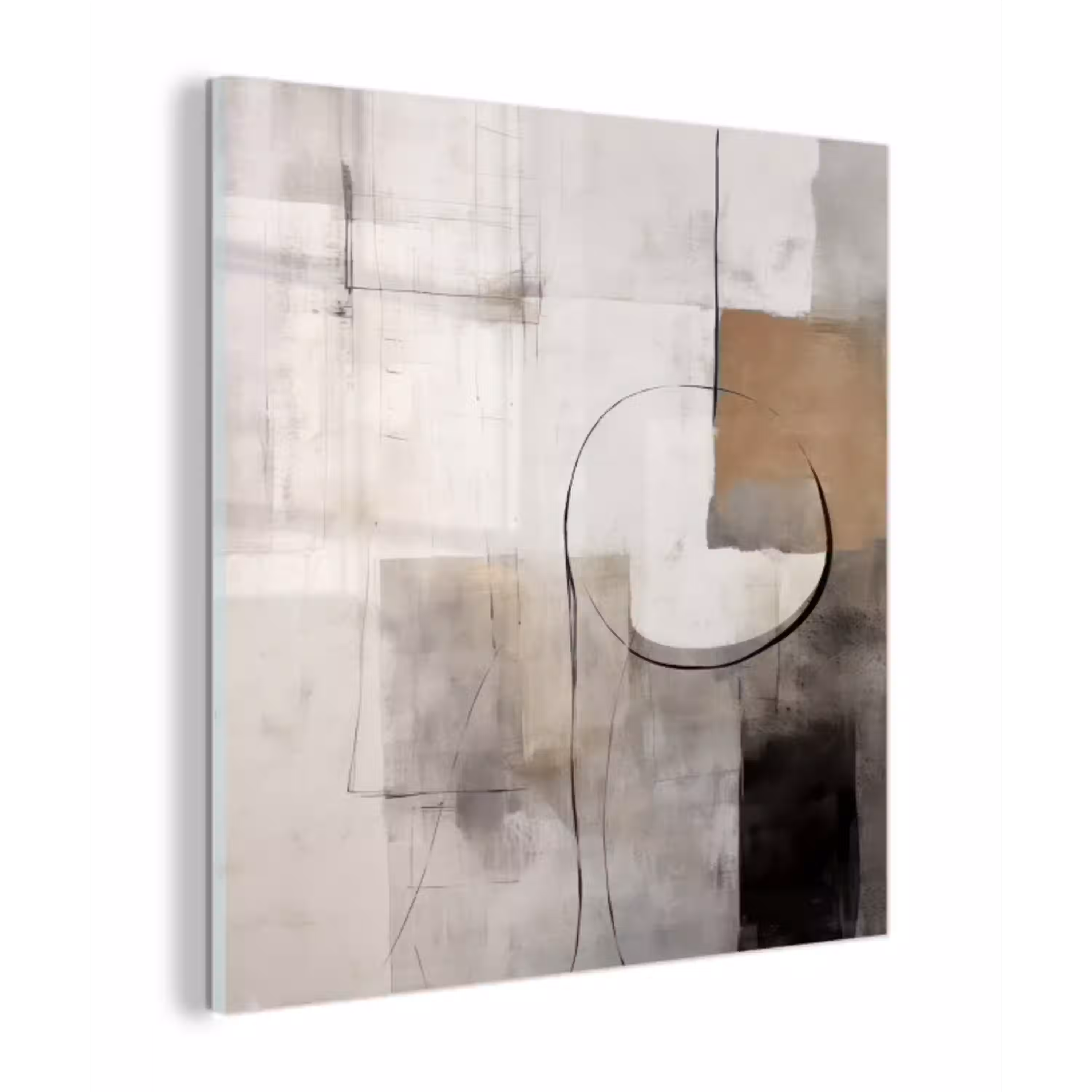 Abstracte kunst - Industrieel - Wit - Grijs plexiglas 5mm klein -z3d