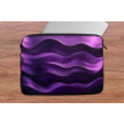 Golven - Abstract - Paars laptophoes neopreen klein -tafel