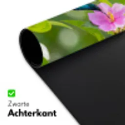 Kolibrie - Bloem - Natuur - Groen Muismat XXL klein -sfeer2