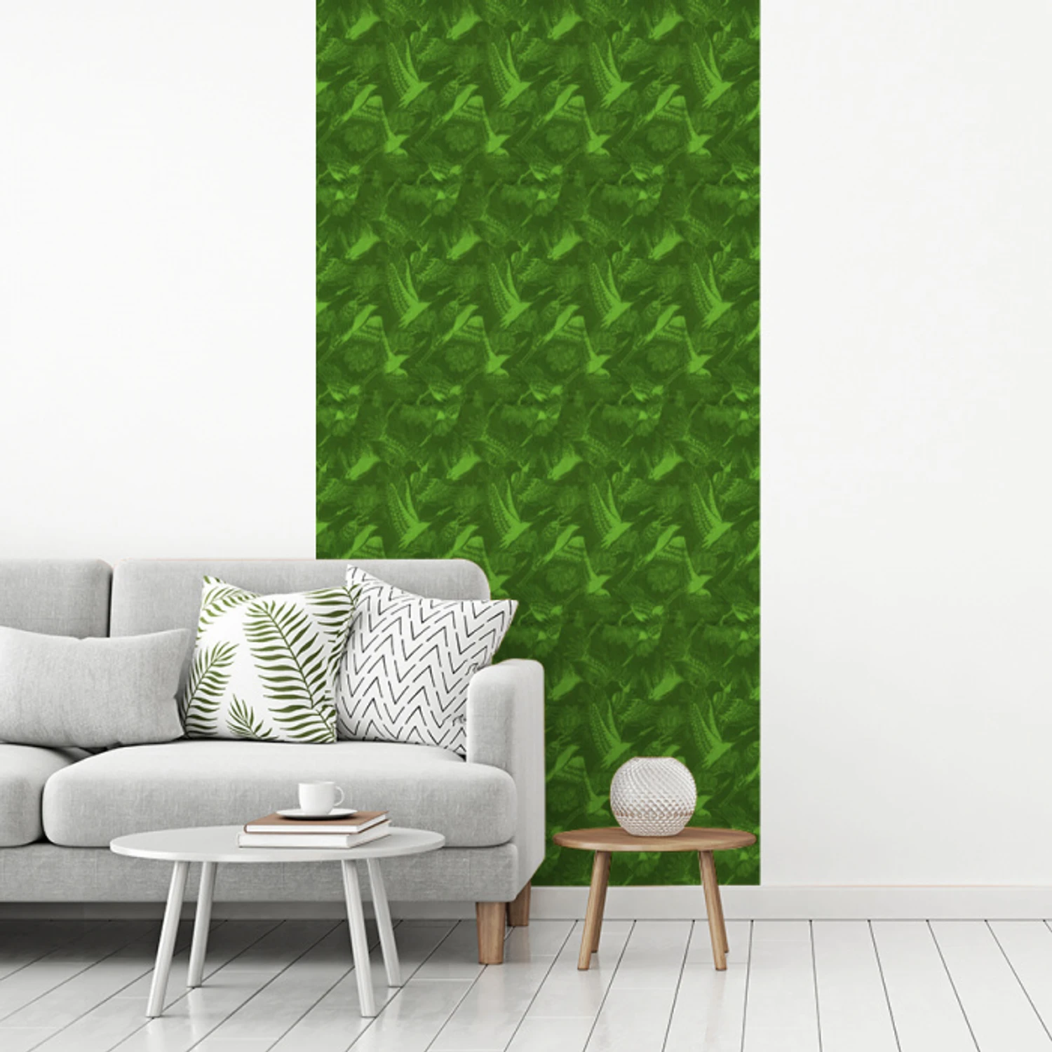 Groen - Vogels - Vleugels fotobehang vinyl groot 64 -woonkamer