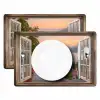 Doorkijk - Uitzicht - Meer - Landschap Placemat vinyl groot -zzsfeer2_Kitchenyeah-website