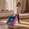 Blauw buitenaards wezentje onder sterrenhemel Kinderkoffer - Roze klein -sfeer1