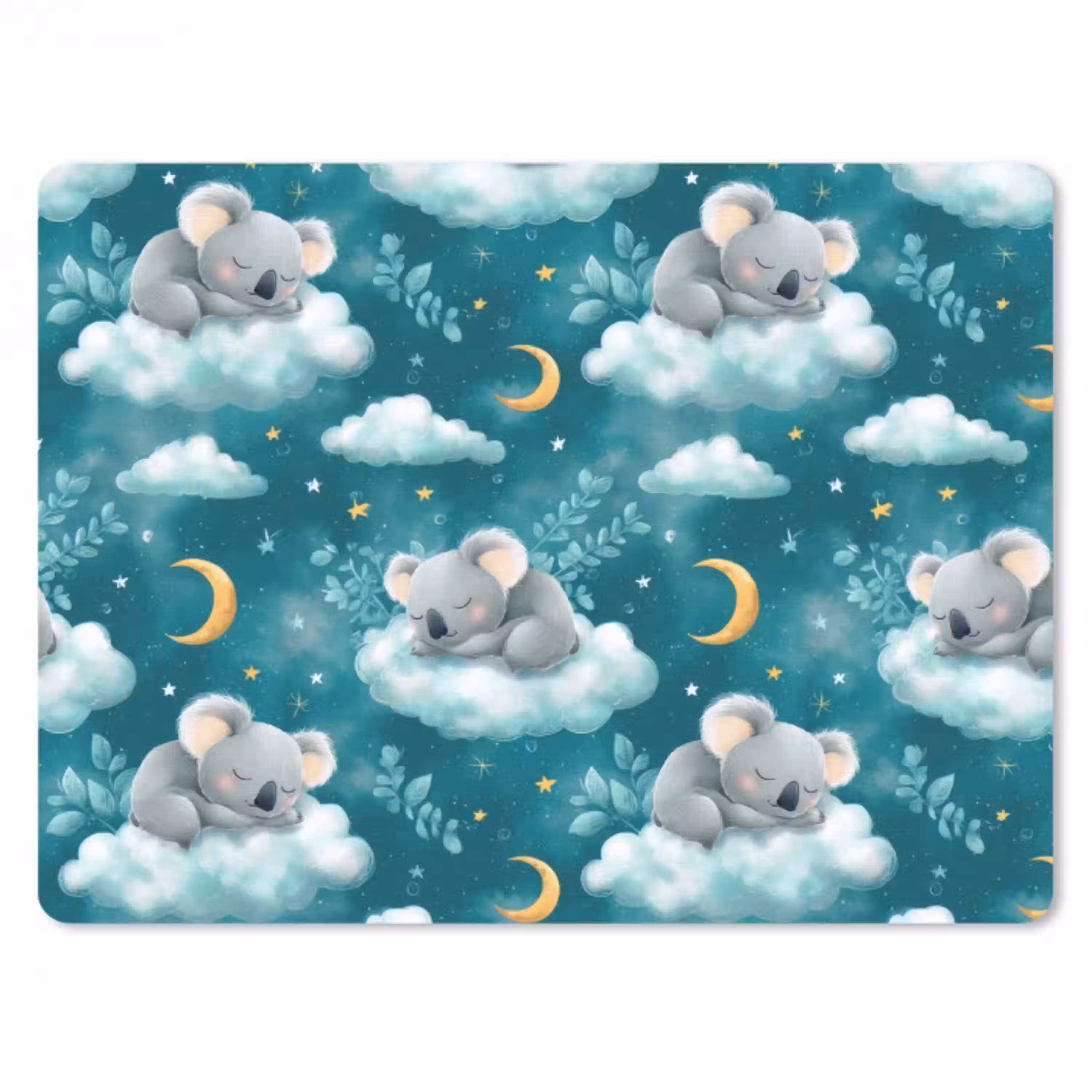 Koala's - Betoverend - Blauw muismat rubber klein 262 -3d