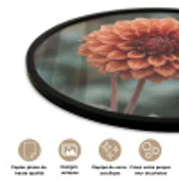 Dahlia - Bloem - Natuur - Sfeervol Fotolijst rond zonder passe partout klein -closeup_FR