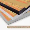 Retro - Vrouw - Koptelefoon - Oranje Textielframe zwart klein -USP_kleurenNL