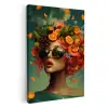 Vrouw - Sinaasappel - Bessen - Oranje KitchenYeah - Keuken - Canvas klein -3d