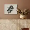 Palmblad - Subtiel - Groen - beige PET vilt klein -sfeer4