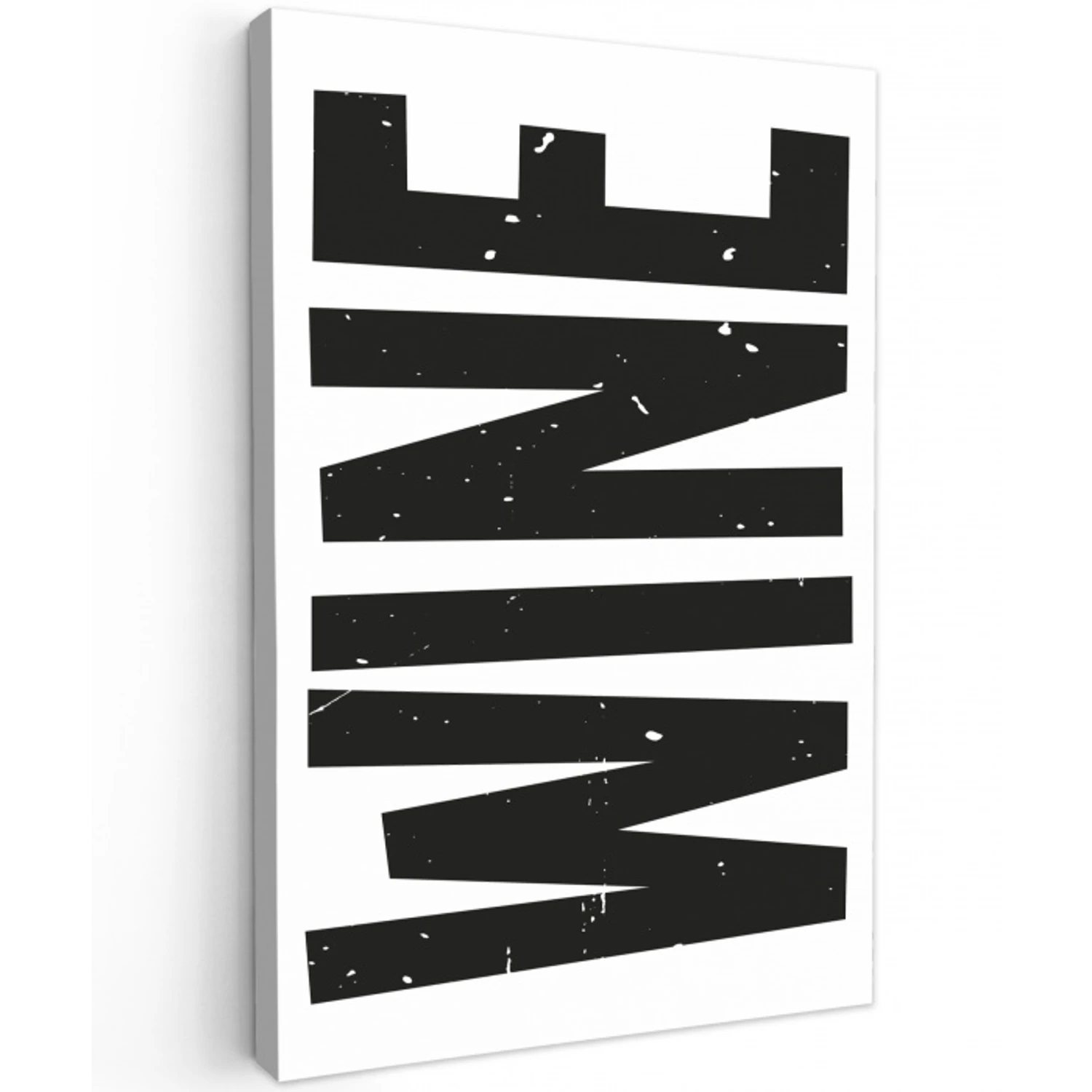 Vintage - Japandi - Wine - Decoratie Tuinposter op houten frame 2 cm dik klein -3d