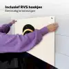 Abstract ontwerp - Zwarte cirkel - Verfvlekken Inductie beschemer met haakjes middel -ky-ophangen-nl