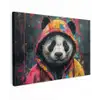Graffiti - Panda - Jas - Kleurrijk canvas 2cm klein -z3d