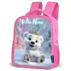 Ijsbeer - Kroon - Winter Kinderrugzak - Roze middel -schuin