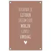 Herinner je gisteren droom over morgen geniet vandaag - Quotes - Spreuken tuinposter los doek klein -3d