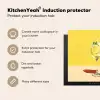 Wijnglas - Citroen - Geel - Minimalistisch Inductie beschermer vinyl 3mm middel -vsfeer2_ENG