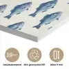 Vis - Patroon - Blauw PET vilt klein 837 -closeup_NL