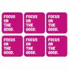 Focus on the good - Roze - Simple onderzetter kurk middel -3d