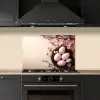 Roze - Bloesems - Eieren keuken achterwand spatscherm klein -sfeer1