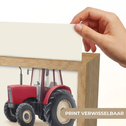 Trekker - Minimalistisch - Illustratie - Rood Light Box met kabel (Kinderlampje) klein -USP_websiteprintNL