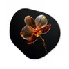 Orchidee - Doorzichtig - Bloem Wandcirkel Organisch Plexiglas middel -3d