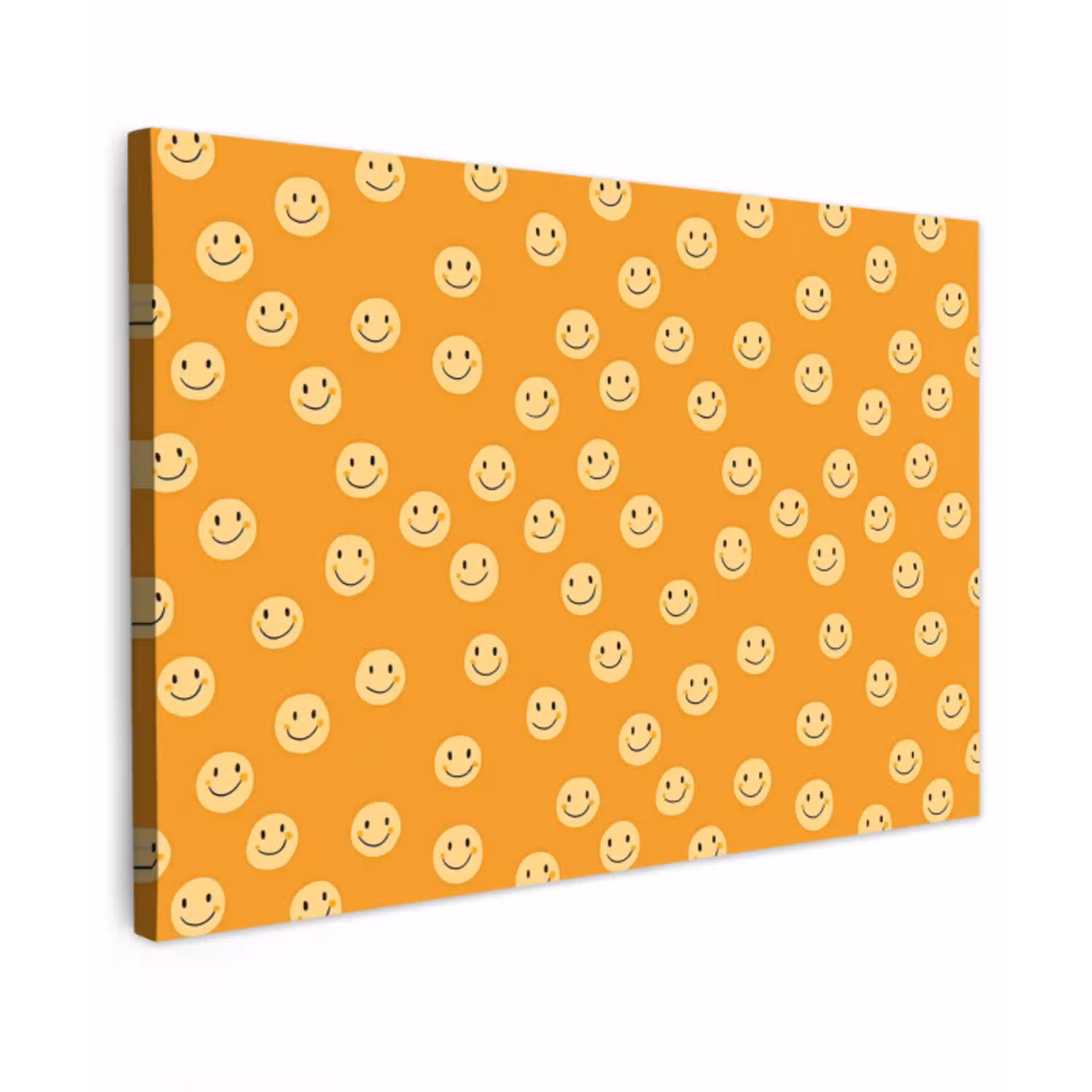 Smileys - Retro - Heel Tuinposter op houten frame 2 cm dik klein 845 -3d
