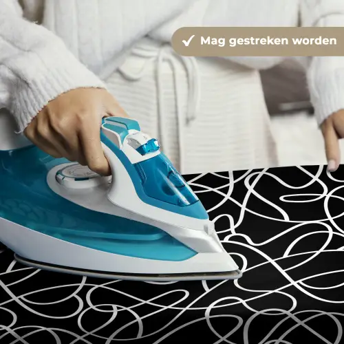 Lijnen - Kronkelend - Vloeiend Wandkleed katoen klein 269 -sfeer9