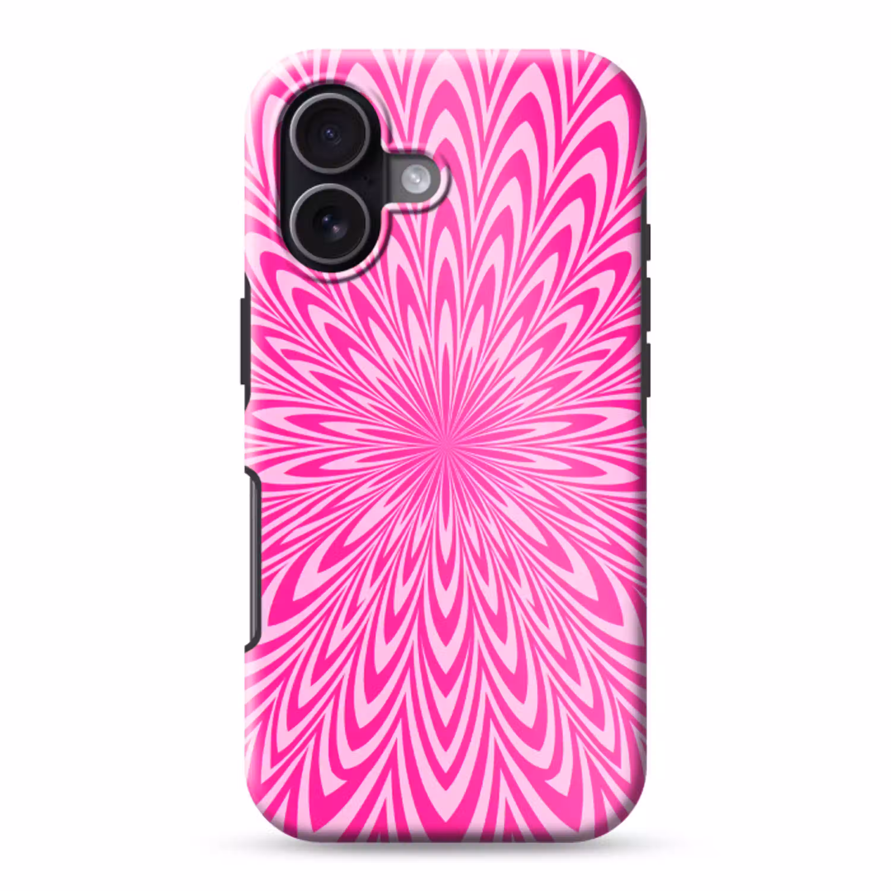 Patroon - Optisch - Roze Toughcase MagSafe Apple iPhone 17 klein -3d