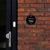 Effen - Zwart - Modern Naambord Rond klein -sfeer1-rond-XS