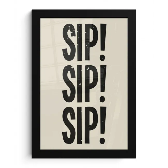 Japandi - Zwart - Decoratie - Vintage fotolijst zwart zonder passe partout klein -3d