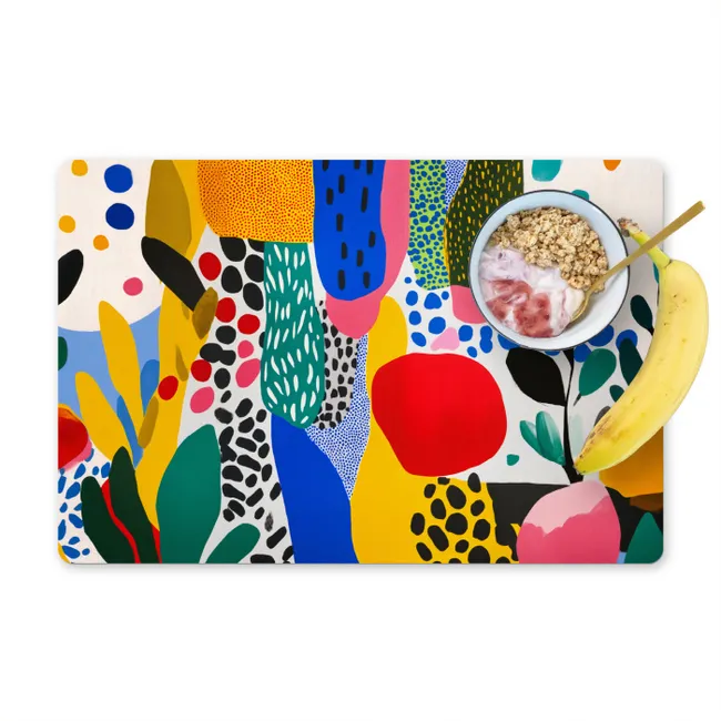 Stippen - Vormen - Modern - Kleuren Placemat vinyl groot -zzzproduct_Kitchenyeah-website