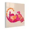 Tijger - Roze - Oranje plexiglas 5mm klein -z3d