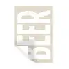 Beer - Japandi - Beige - Decoratie Muursticker klein -3d