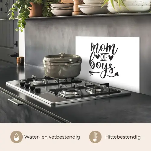 Jongens - Moederdag - Quotes keuken achterwand spatscherm klein -usp_NL