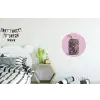 Frisdrankblikje - Bloemenpatroon - Edelstenen - Kleurrijk Wandcirkel aluminium klein -kinderkamer