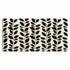 Botanisch - Dessin - Zwart - Beige Muismat XXL klein 681 -3d_leeg