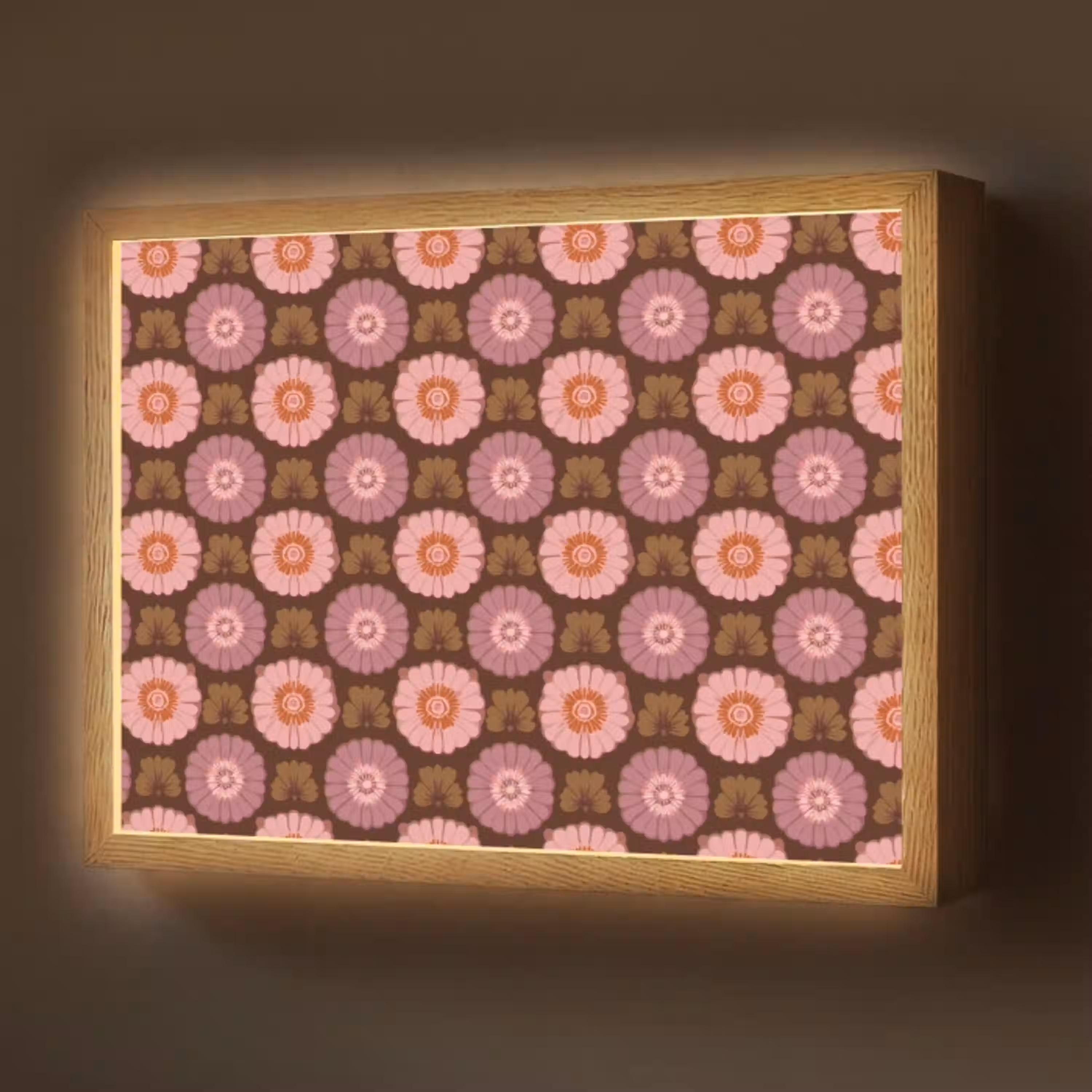 Retro - Madelief - Roze Light Box met batterij (Wandlamp) middel 907 -z3d_website