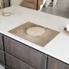 Vogel - Beige - Japandi Inductie beschermer vinyl 3mm klein -sfeer8