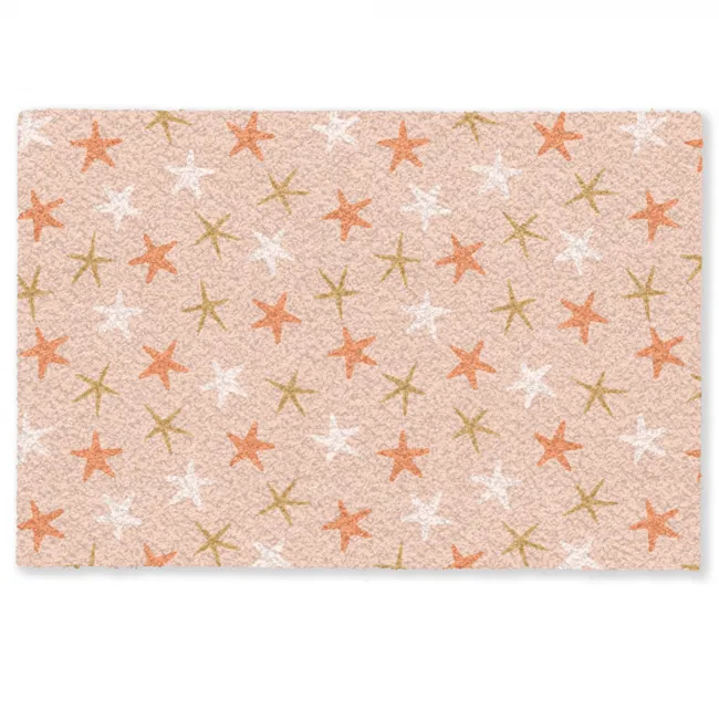 Zee - Dieren - Roze - Zeesterren Deurmat klein 898 -zkaufland3d