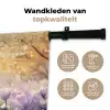 Viooltjes - bij - Zonlicht Wandkleed katoen klein -sfeer2