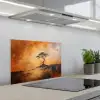 Boom - Landschap - Oranje keuken achterwand spatscherm klein -3d_schuin
