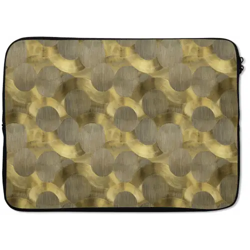 Modern - Geometrisch - Goud laptophoes neopreen klein 279 -zkaufland3dotto