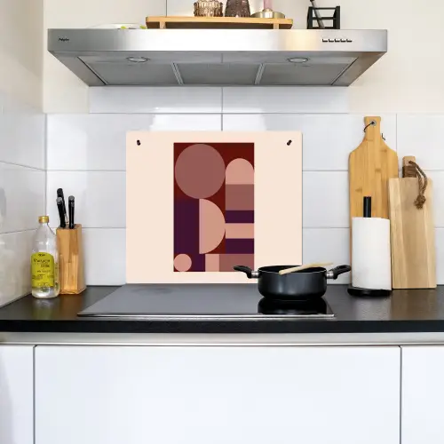 Geometrisch - Cirkels - Rood Inductie beschemer met haakjes middel -sfeer2