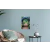 Doorkijk - Bloemen - Hortensia - Pad Muursticker klein -plant