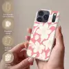 Bloemen - Patroon - Roze - Wit Telefoonhoesje iPhone 17 Pro klein -sfeer3_NL