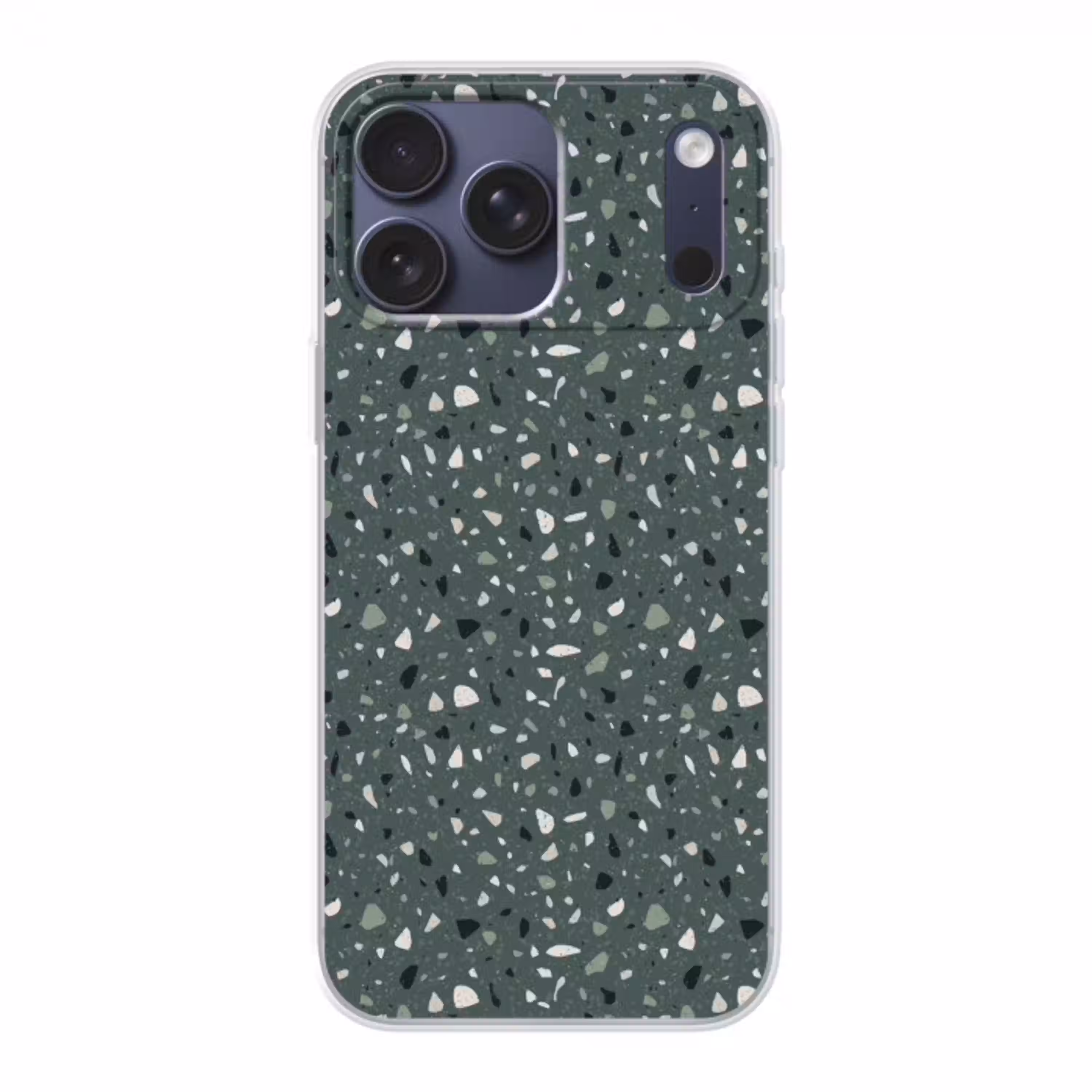 Terrazzo -  Patroon - Kleurrijk - Groen Telefoonhoesje iPhone 17 Pro Max klein 879 -3d