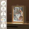 Wolf - Sneeuw - Winter - Dieren - Natuur - Sneeuw Light Box met kabel (Tafellamp) klein -USP_NL